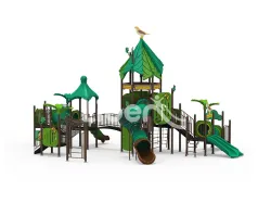 Convertible Outdoor Playground Slides  Adjustable Angles For Different Age Groups