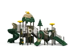 Durable Outdoor Playground Equipment Multi-Functional Slides 