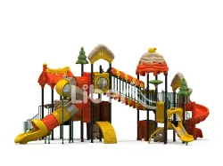 Outdoor Playground Set Vibrant Slides for Active Play