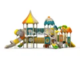 Outdoor Playground Set Vibrant Slides for Active Play