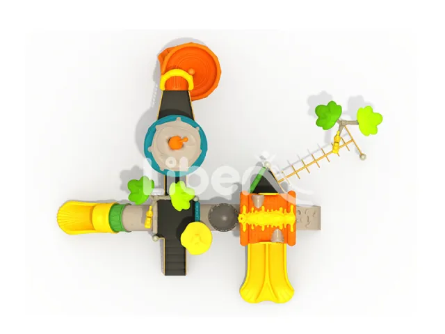 ‌Kids’ Outdoor Playground Colorful Slides Interactive Play For Child