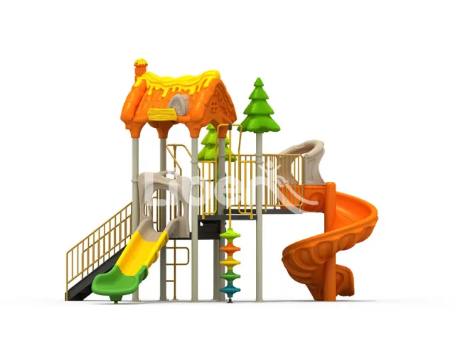 Outdoor Playground with Safety Slides Active Play For Kids
