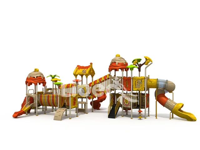 C‌hild Durable Steel Outdoor Playground Long Lasting Slides
