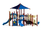 ‌Outdoor Playground with Slides Kids Fun Interactive Play 