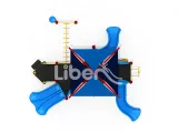 ‌Outdoor Playground with Slides Kids Fun Interactive Play 