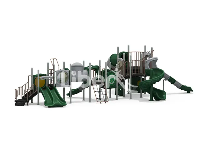 ‌Outdoor Adventure Playground with Slides Challenging Play