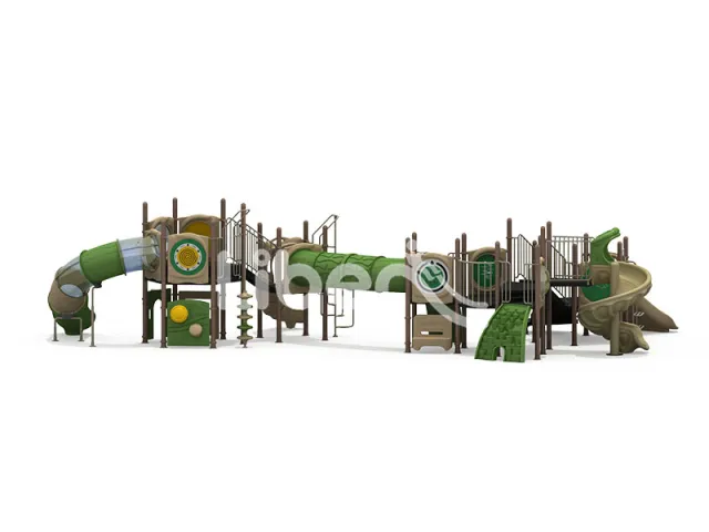 ‌All Ages Outdoor Playground: Adjustable Slides for Kids 