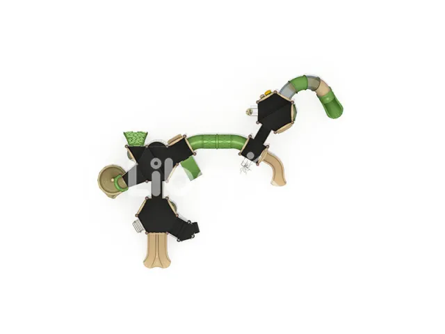‌All Ages Outdoor Playground: Adjustable Slides for Kids 