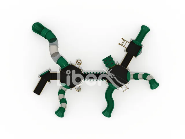 ‌All Ages Outdoor Customizable Playground Colorful Slides 