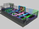 Cheap Big Jumping Colorful Trampoline for Kids Entertainment
