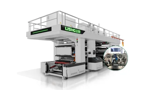 6 Color Sleeve Type Gear Driven Cl Flexographic Printing Machine