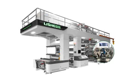 8 Color Sleeve Type Gear Driven CI Flexographic Printing Machine