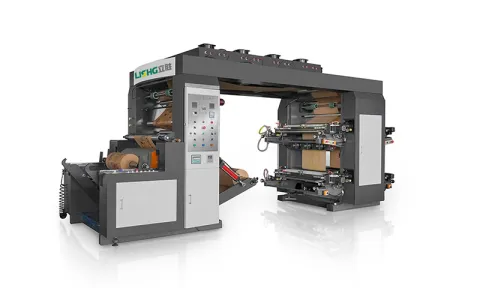 4 Color Stack Printing Press For Food Packaging Non Woven Bag