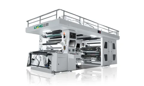 4 6 8 Color Central Drum Flexo Press For Shopping Bag Printing