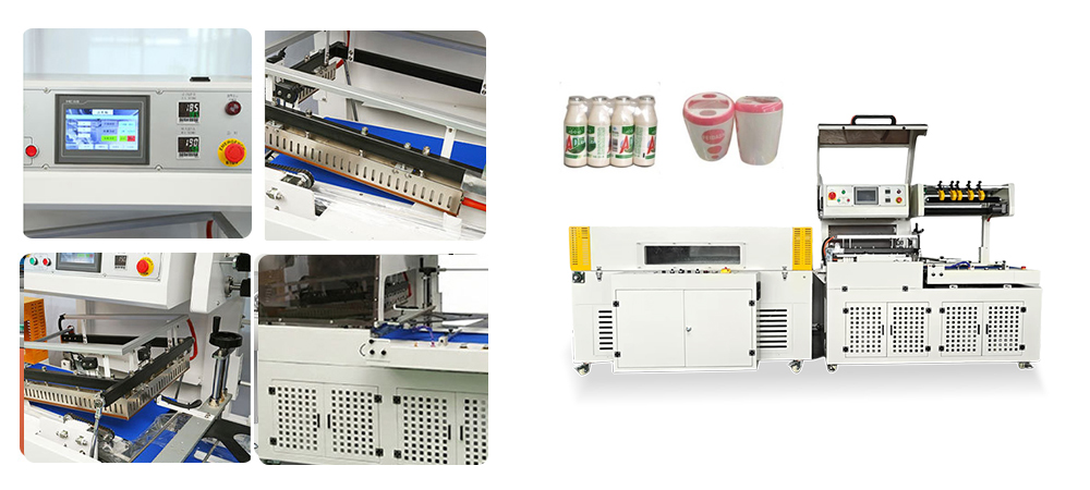 High-speed L-type sealing and cutting machine + constant temperature heat shrinkage furnace
