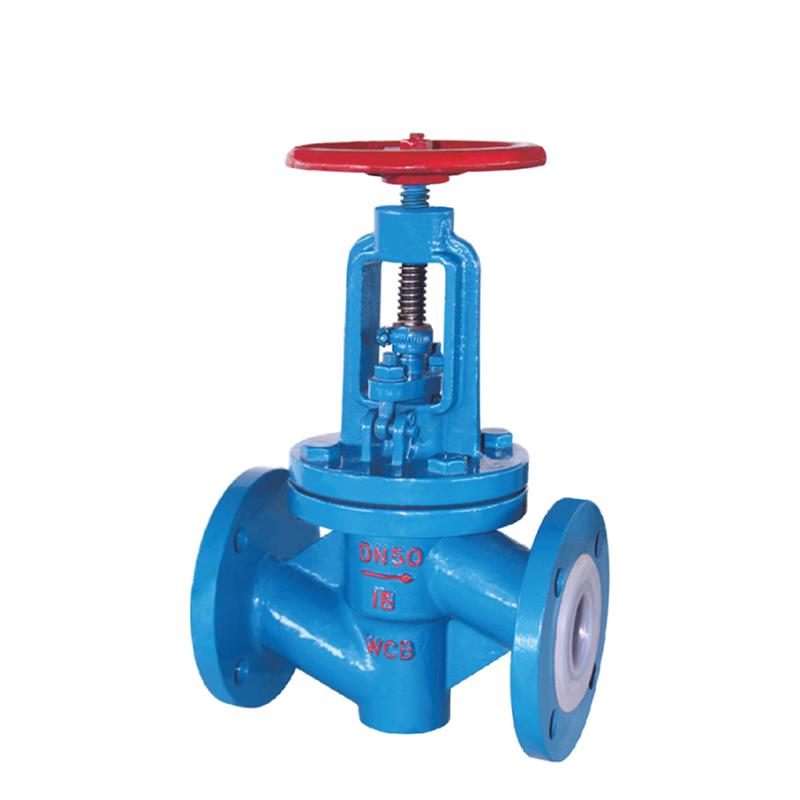 Fluorine-lined globe valve