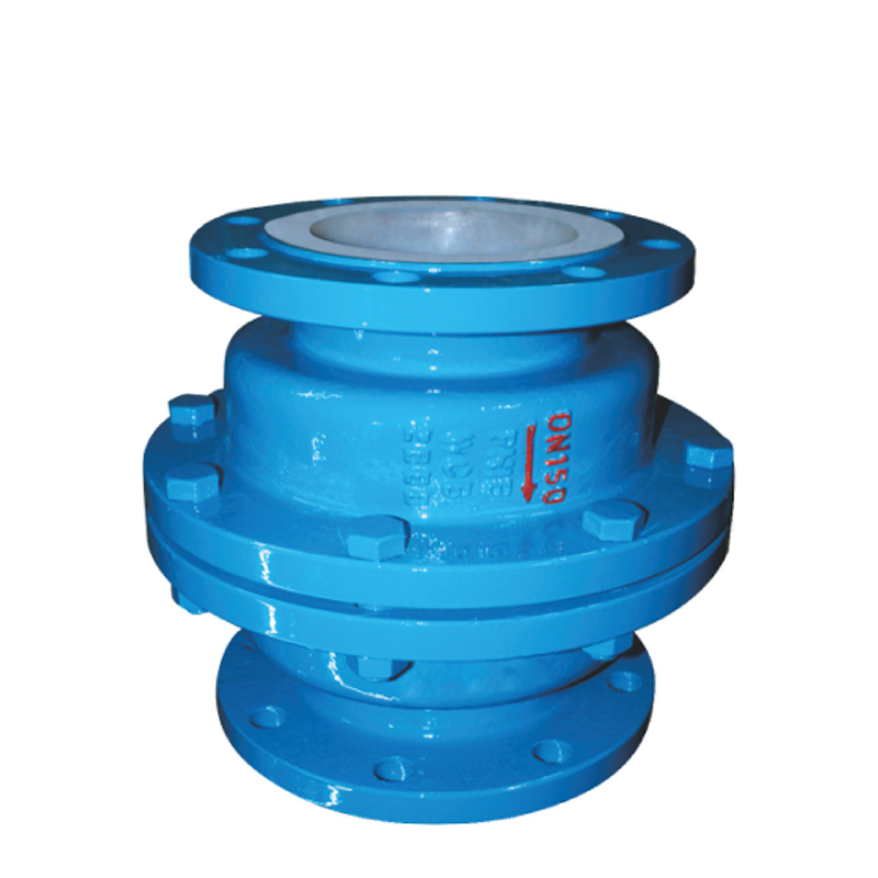 Fluorine lined vertical check valve