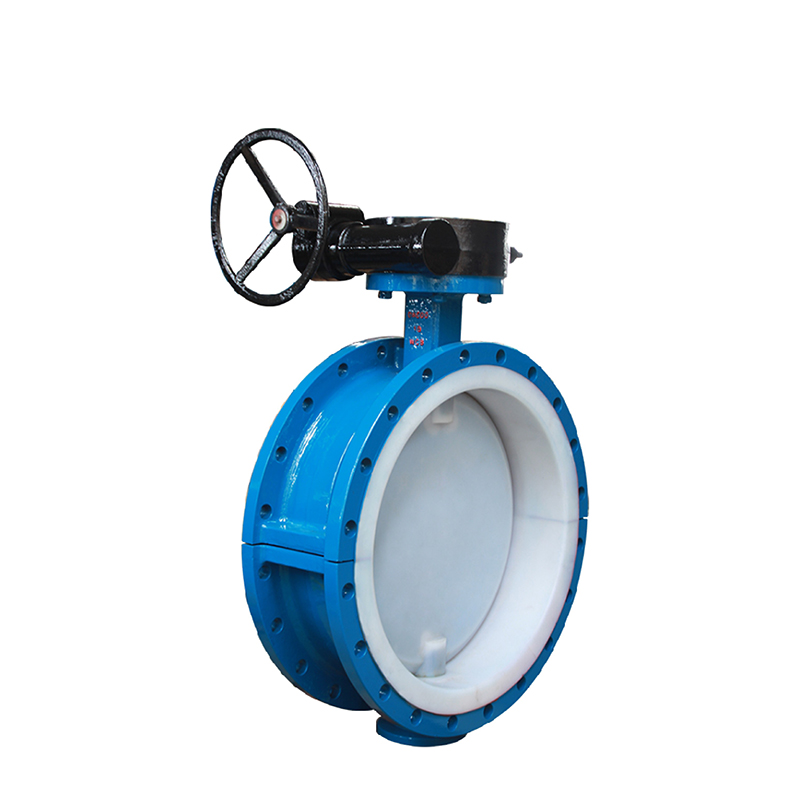 Fluorine lined butterfly valve