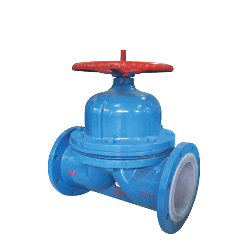 Fluorine-lined diaphragm valve