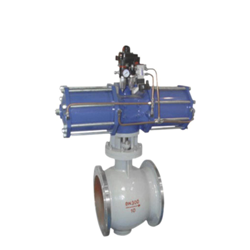 Pneumatic eccentric half ball valve
