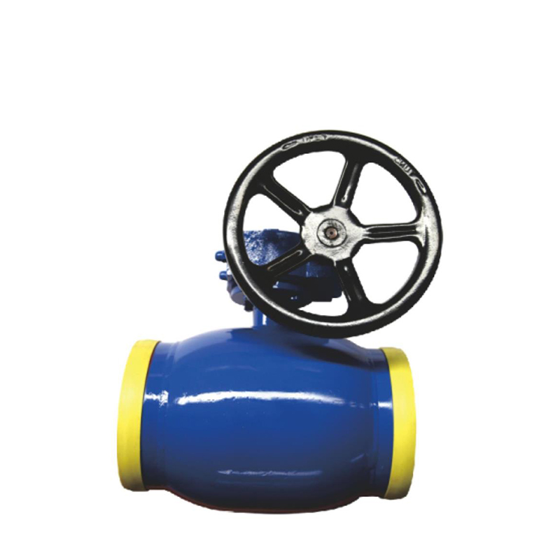 Worm gear fully welded ball valve