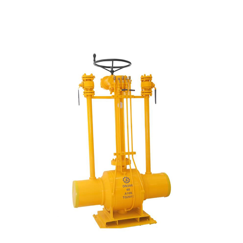 Direct buried ball valve for gas