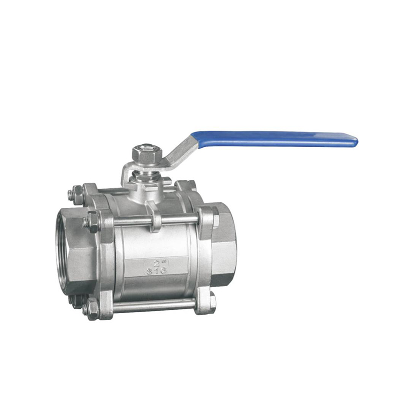 Three-piece female thread ball valve