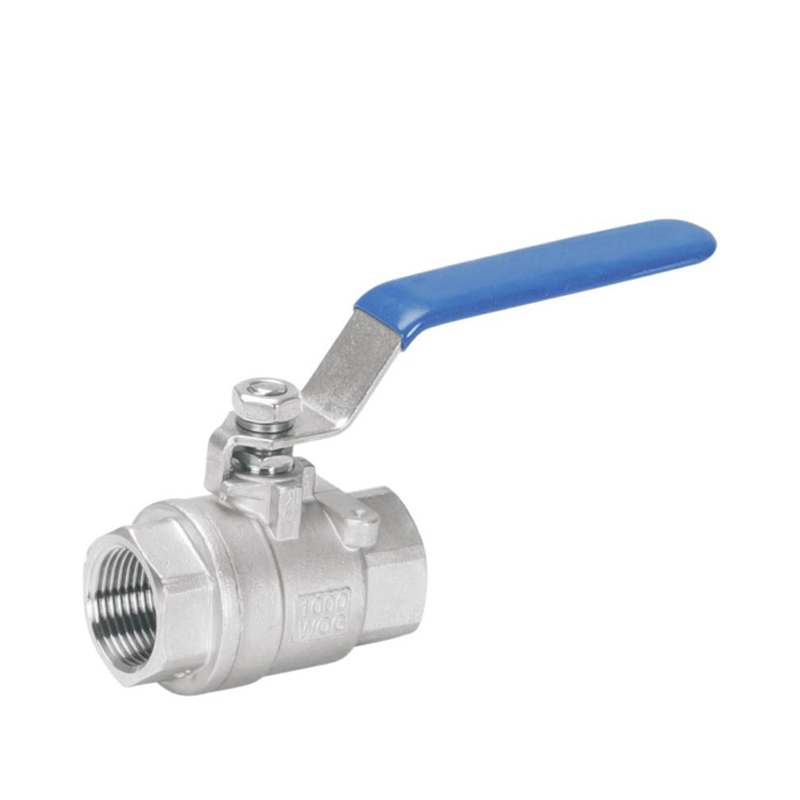 Two-piece female thread ball valve
