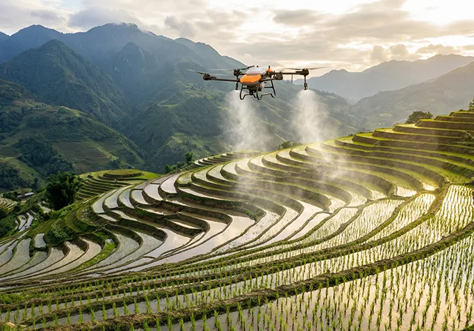 Agricultural Drones Enable Quantitative Evaluation of Irrigation Effectiveness
