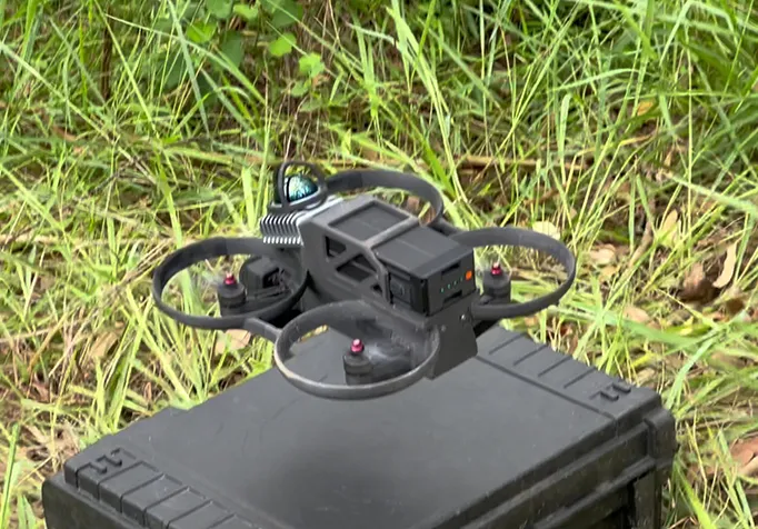 Warehouse drones enable 3D surveillance.