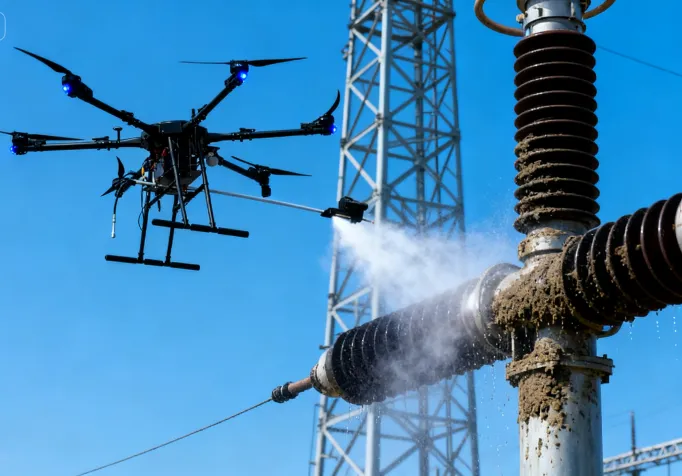 High Reliability of Cleaning Drones in Complex Electromagnetic Environments