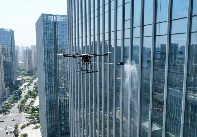 Intelligent Sensing and Safety Protection System of the Cleaning Drone