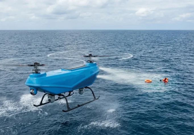 Ultra-Wide Area Rapid Scanning by Drones