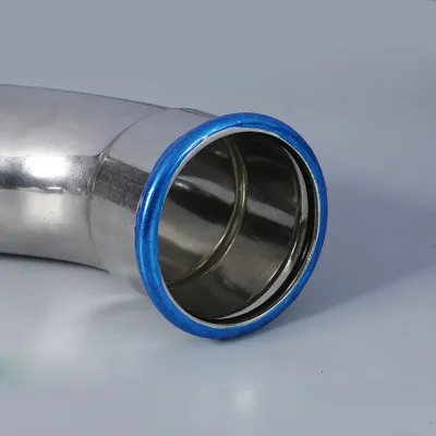 Stainless steel 304 press 45 degree elbow [single clamp]