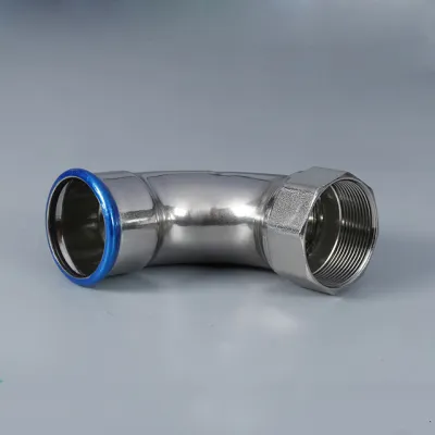 Stainless steel 304 press-fit inner wire 90° elbow connector