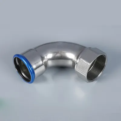 Stainless steel 304 press-fit inner wire 90° elbow connector