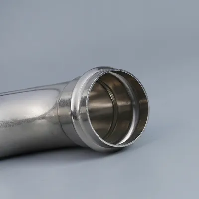 Stainless steel double clamp elbow