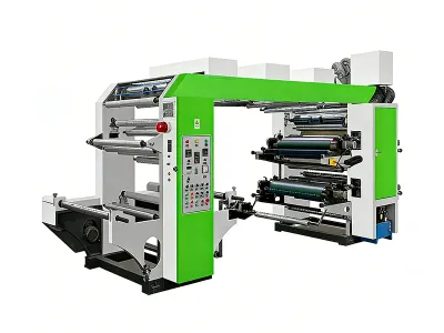 Straight gear type stack flexo printing machine