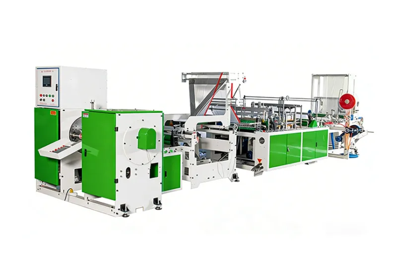 1000 Fully Automatic Drawstring Tape Continuous Bag Making Machine