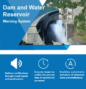 Warning System For Dam and  Water Reservoir