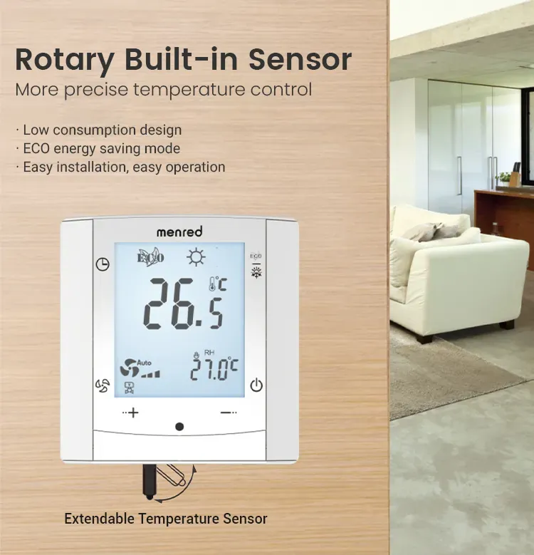 Menred Ls7.42K Digital Fan Coil Unit Controller with Precise Thermostat