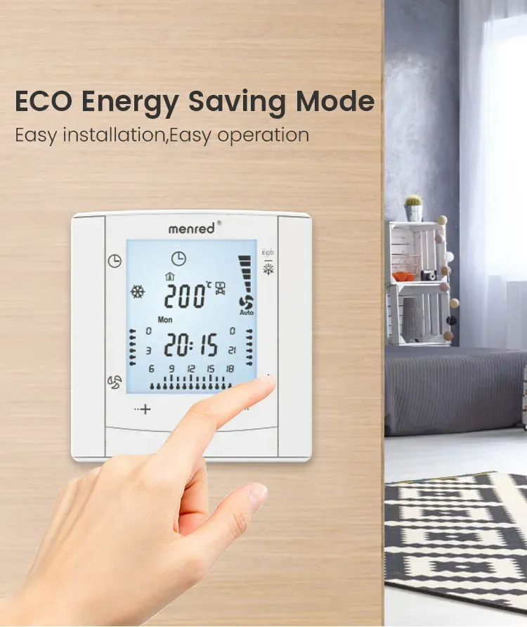 Menred Ls7.42K Digital Fan Coil Unit Controller with Precise Thermostat