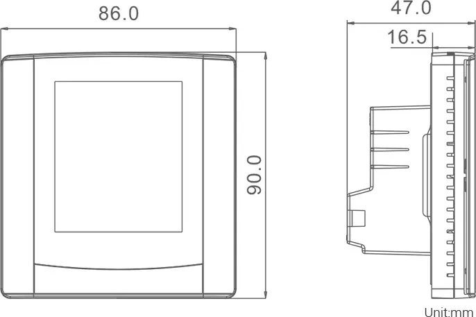 Menred Ls7.42K Digital Fan Coil Unit Controller with Precise Thermostat