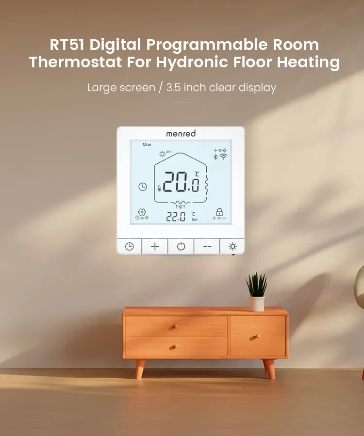 Hydronic Floor Heating Programmable Room Thermostat Electric Heating Thermostat with WiFi Modbus