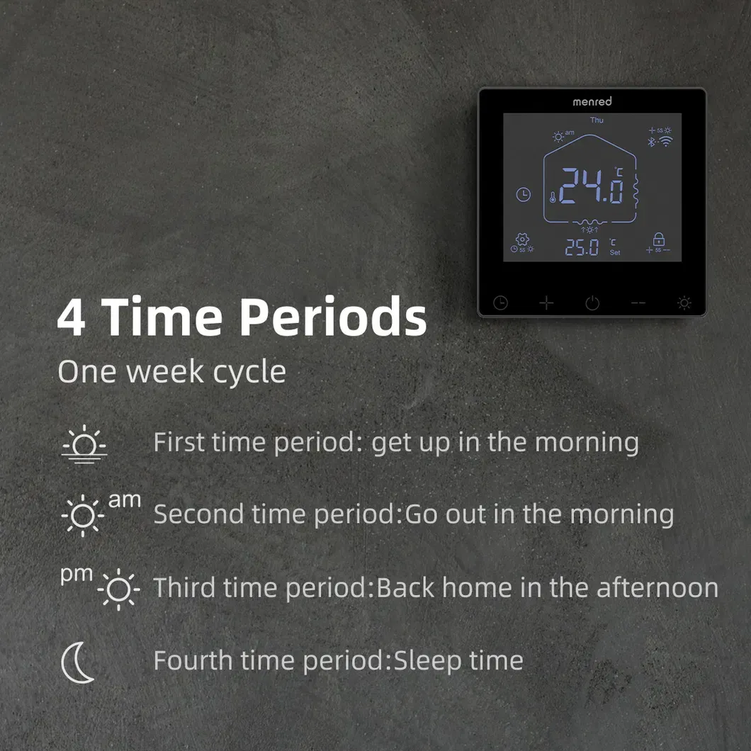 Menred Rt52.36 Weekly Programmable Room Thermostat for Heating
