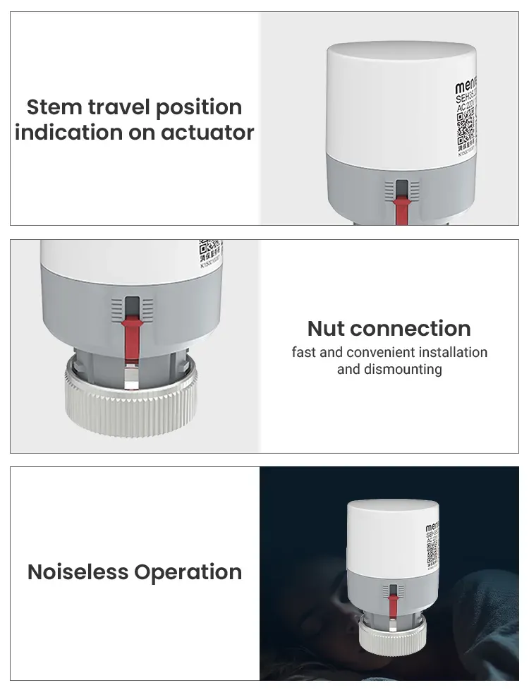 Hot Sale Factory Price Nc Normally Closed Electric Thermal Actuator for Manifolds in Under Floor Heating