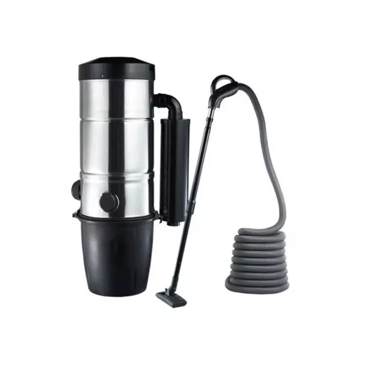 Advanced Dusting Equipment: White Central Vacuum Cleaner with Motor Protection