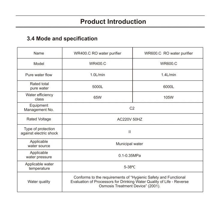 Reliable Water Purifier: Hygiene Focused with Durable Under-Sink Design