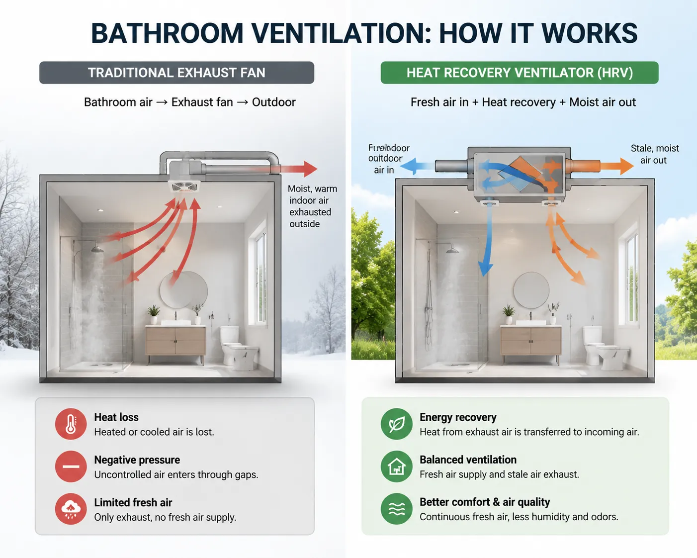 How heat recovery ventilation system works