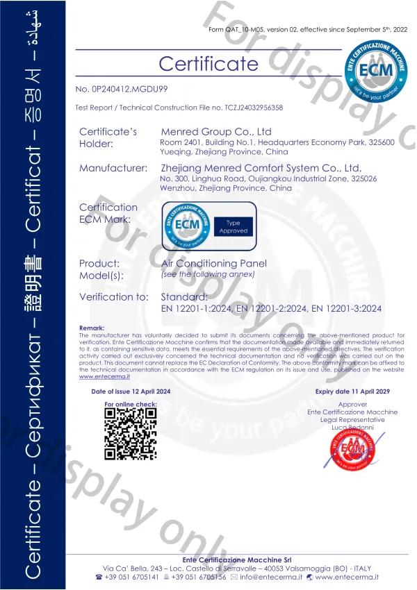 Li CR CRS Series-Air Conditioning Panel